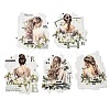 6Pcs 5 Styles DIY Figure Picture Stickers STIC-U004-01F-2