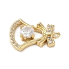 Brass Micro Pave Cubic Zirconia Pendants KK-H521-02C-G-2