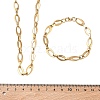 304 Stainless Steel Hollow Oval Link Chain Necklaces &  Bracelets Sets SJEW-D091-07G-5