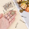 6Pcs Extender Clasps Brass Micro Pave Cubic Zirconia Fold Over Extension Clasps FIND-BBC0003-54A-3