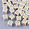Plating Acrylic Beads SACR-S297-09O-1