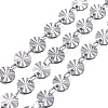 304 Stainless Steel Sunflower Link Chains CHS-K010-01P-02-1