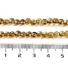 Electroplate Glass Beads Strands EGLA-C005-03G-4