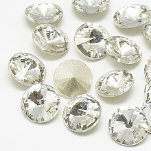 Pointed Back Glass Rhinestone Cabochons RGLA-T086-10mm-01