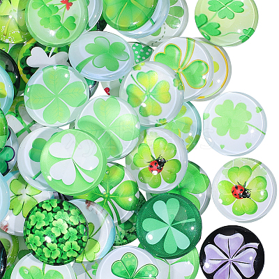 50Pcs Glass Cabochons FIND-SP0005-80-1