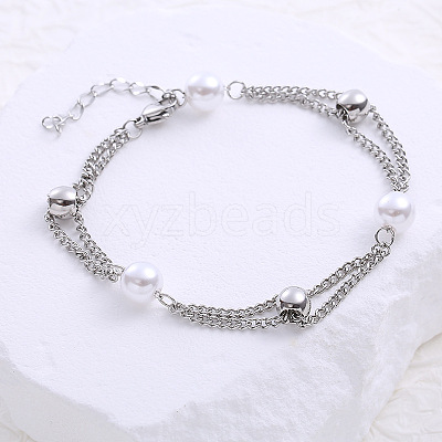 Stainless Steel Multi-layered Bracelets QC6954-1-1