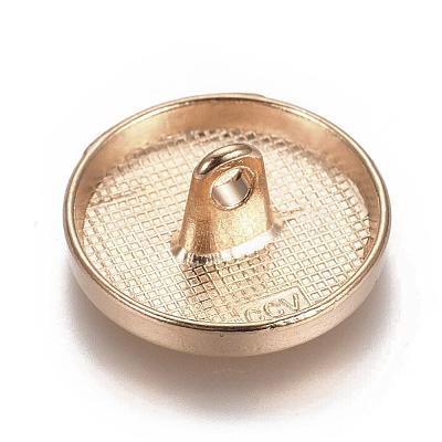 Alloy Shank Buttons BUTT-D054-15mm-05KCG-1