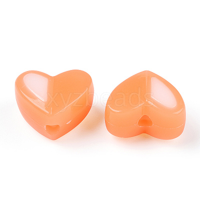 Two Tone Opaque Acrylic Beads SACR-I005-05D-04-1