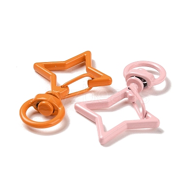 Spray Painted Alloy Swivel Clasps FIND-L016-01-1