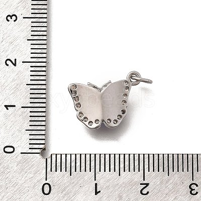 Brass Micro Pave Cubic Zirconia Pendants KK-Q043-03P-02-1
