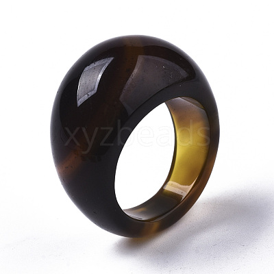 Natural Agate Rings G-N0326-033-1