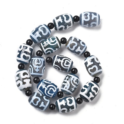Tibetan Style dZi Beads Strands G-NH0037-C07-02-1