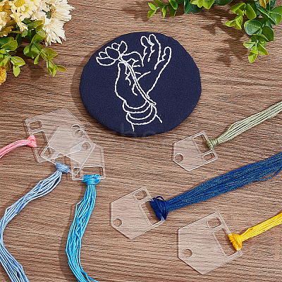 30Pcs 3 Style Acrylic Thread Winding Boards FIND-PH0018-40-1