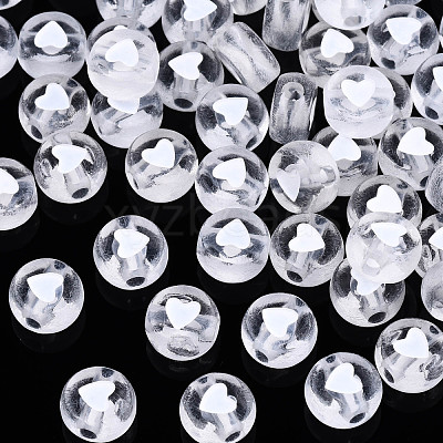 Transparent Clear Acrylic Beads TACR-T008-03-1
