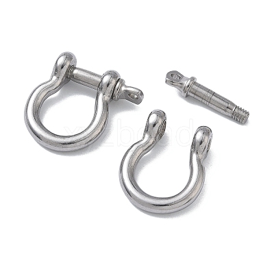304 Stainless Steel Ring Clip Buckles for Bag Chain Strap STAS-C165-02B-P-1