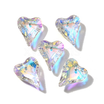 AB Color Plated Glass Pendants GLAA-I057-27B-1