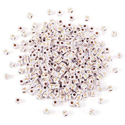 Opaque Acrylic Beads MACR-TAG0001-07T-1