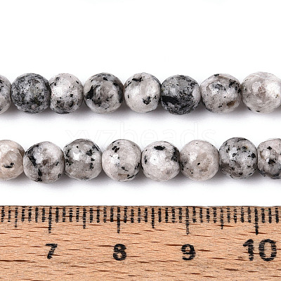 Dyed Natural White Jade Beads Strands G-T139-6mm-60-25-1