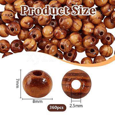 360Pcs Natural Wood Beads WOOD-OC0004-29B-1