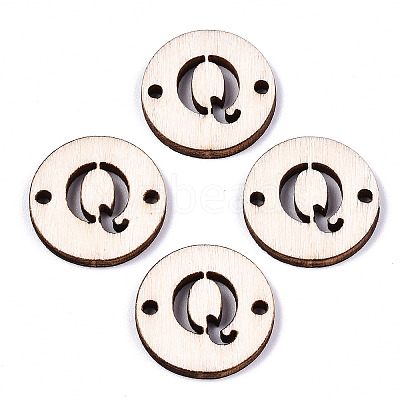 Unfinished Natural Poplar Wood Links Connectors WOOD-S045-140A-01Q-1
