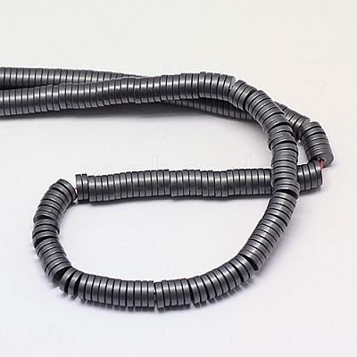 Non-magnetic Synthetic Hematite Beads Strands G-J164B-4mm-02-1