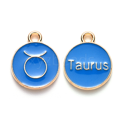 Alloy Enamel Pendants X-ENAM-S124-01A-02C-1