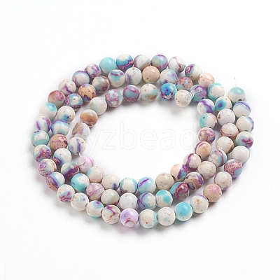 Natural Imperial Jasper Beads Strands X-G-E358-4m-01-1
