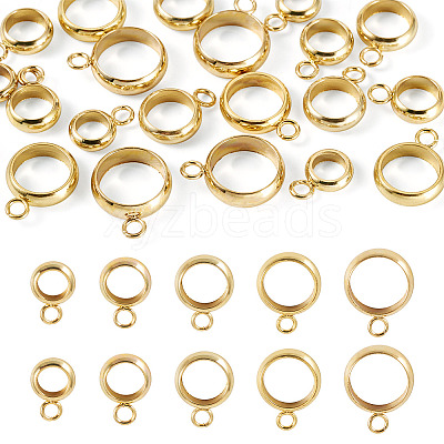 20Pcs 5 Styles 201 Stainless Steel Tube Bails STAS-TADJ0001-04G-1