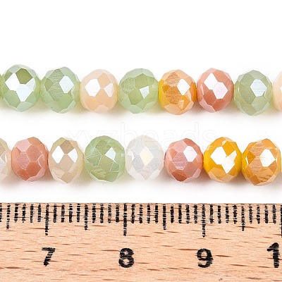 Electroplate Glass Beads Strands GLAA-T023-D16-05-1