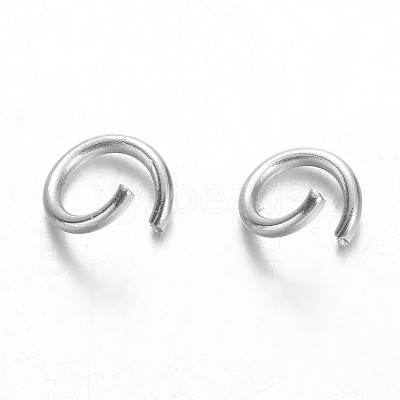 Tarnish Resistant 304 Stainless Steel Open Jump Rings STAS-N015-02-5mm-1