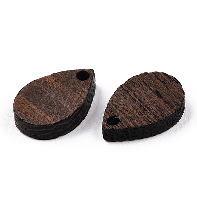 Natural Wenge Wood Pendants WOOD-T023-28A-01-1