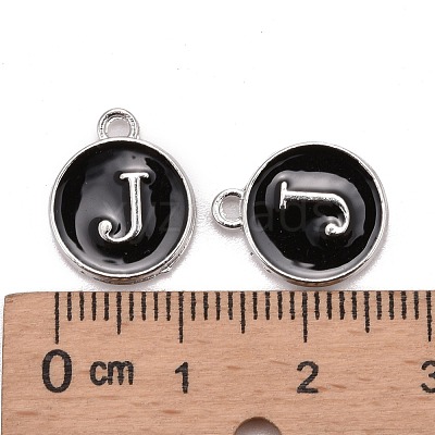 Platinum Plated Alloy Charms X-ENAM-S118-02J-P-1