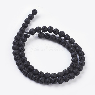 Natural Lava Rock Beads Strands X-g434-8-1