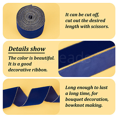 10 Yards Single Face Velvet Ribbon OCOR-WH0092-39C-1