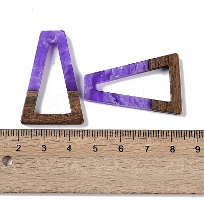 Resin & Wood Pendants WOOD-F015-10H-1