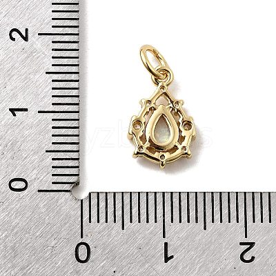Synthetic Opal Teardrop Charms KK-H089-04A-01-1