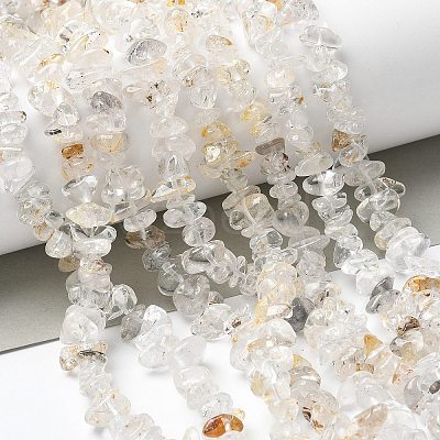Natural Herkimer Diamond Beads Strands X-G-M205-95-1