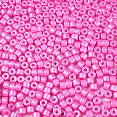 Baking Paint Pearlized Glass Seed Beads SEED-T008-03K-1