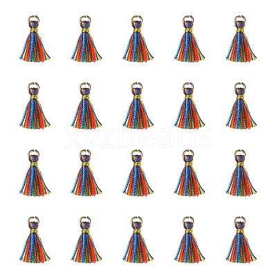 Polycotton(Polyester Cotton) Tassel Pendant Decorations FIND-YW0004-58D-1