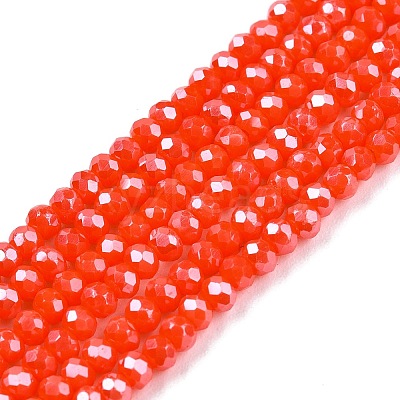 Electroplate Glass Beads Strands EGLA-A044-P1mm-A03-1