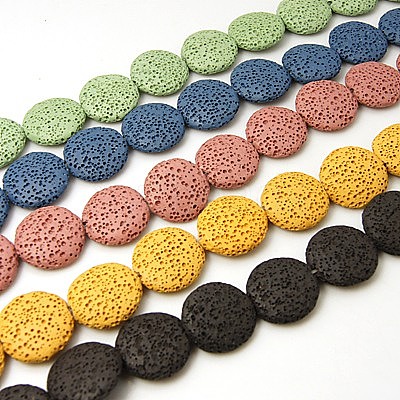 Natural Lava Rock Beads Strands G-I034-M-1