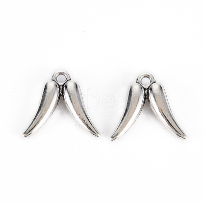 Tibetan Style Alloy Charms TIBE-S323-116AS-RS-1