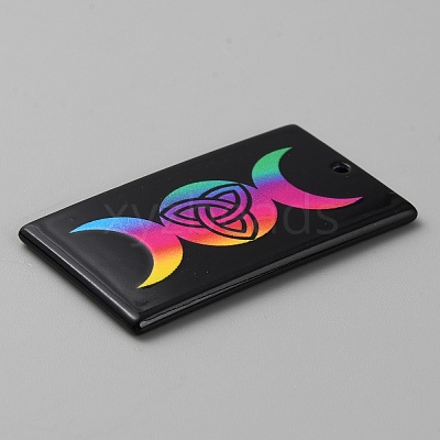 Printed Acrylic Pendants OACR-WH0036-23I-1