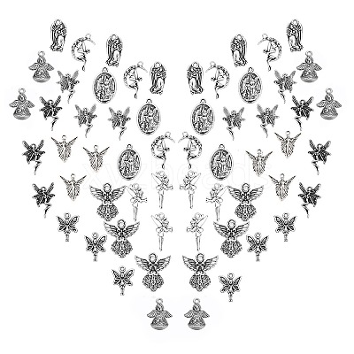 Tibetan Style Alloy Pendants TIBEP-SC0001-61-1