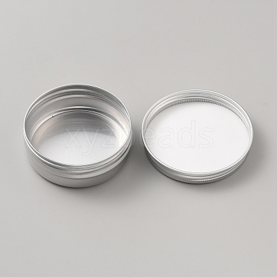 Aluminium Shallow Round Candle Tins AJEW-WH0166-28A-03-1