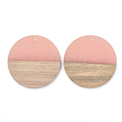 Resin & Walnut Wood Pendants RESI-T023-10C-1