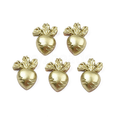 Spray Painted Opaque Resin Cabochons X-CRES-N027-14-1