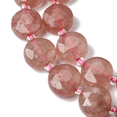 Natural Strawberry Quartz Beads Strands G-D105-A11-1