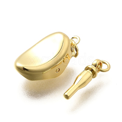 Oval Rack Plating Brass Box Clasps KK-S508-13G-1