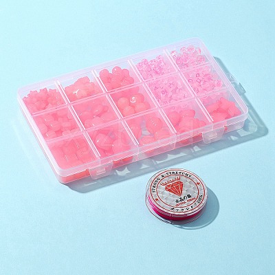 Mixed Shapes Imitation Jelly Acrylic Beads MACR-FS0001-29-1